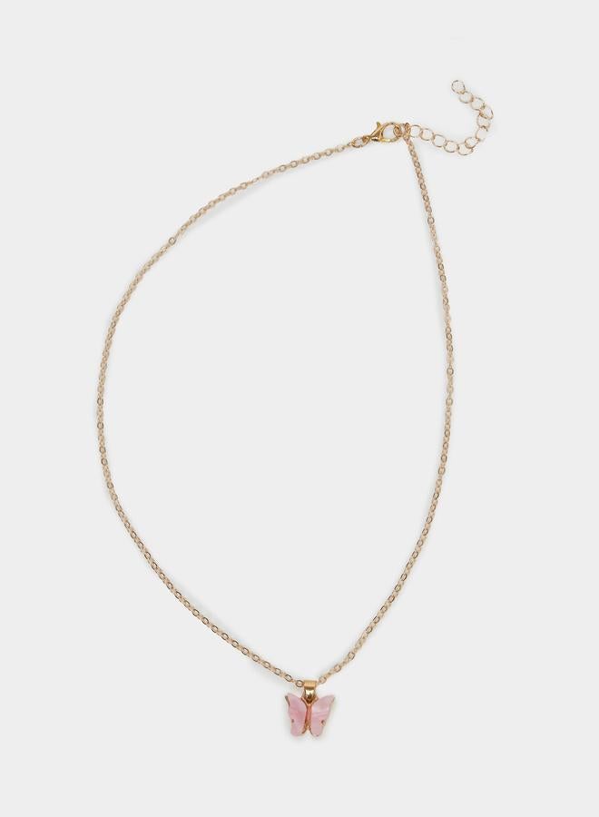 ستايلي طقم من عقد وسوار وخاتم وأقراط بشكل فراشة - Image 4